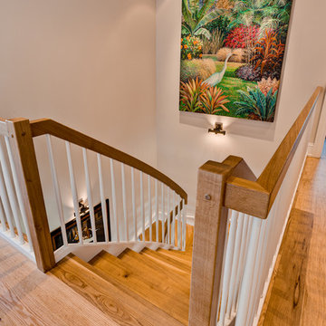 Continuous Stair - Red and White Wormy Oak