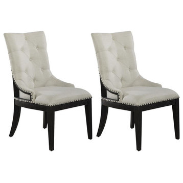 Uph Shelter Side Chair (RTA) - Black - Set of 2 Traditional Multi