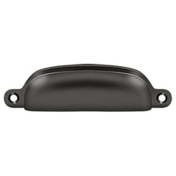 SHP29U10B Exposed Shell Pull 4", Oil Rubbed Bronze