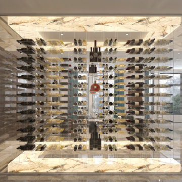 Modern Glass Wine Cellar: Style And Art In One