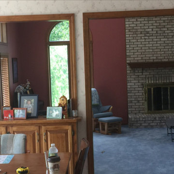 BEFORE: View Into Old Living Room Setup