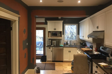 Minimalist kitchen photo in Toronto