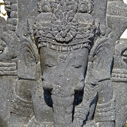 Ganesh Stone Statue - Garden Statues And Yard Art