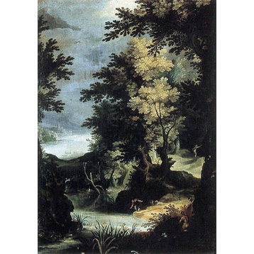Paul Bril Landscape With a Mythological Scene, 18"x27" Wall Decal