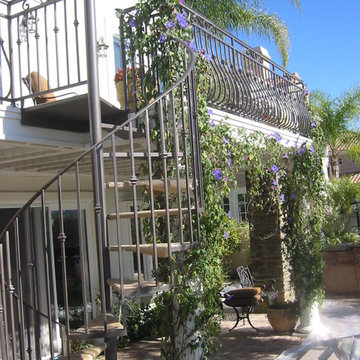 Exterior Iron Spiral Stairs Orange County