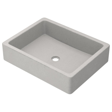 Nipomo NativeStone Bathroom Sink, Ash