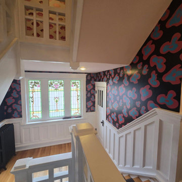 Staircase wallpaper installation in 48084, Troy