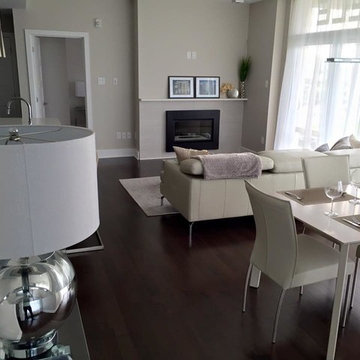 Chocolate Yellow Birch Hardwood Flooring- Dining Room