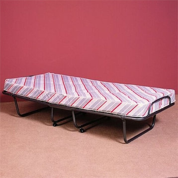 Torino Ups Folding Bed, 31.5W X 74.8D X 15H, Multi Colored Ticking