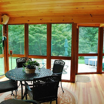 A true three-season porch in Southington, CT