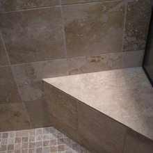 Tile work in showers
