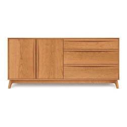 Catalina 2 Door, 3 Side Drawer Cherry Buffet - Buffets And Sideboards