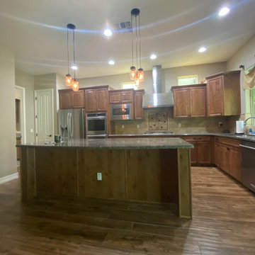 Kitchen and Laundry Reface with Knotty Alder