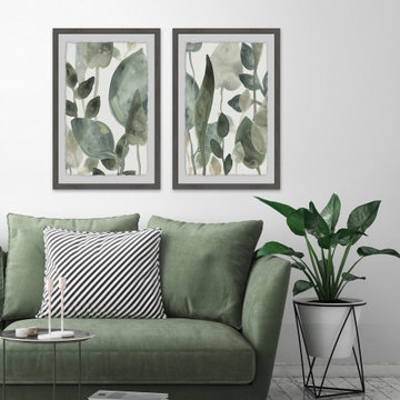 Water Leaves VI Diptych