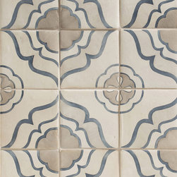 Duquesa Jasmine Decorative Field in Mezzanote - Tile