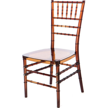 Max Mirage Chiavari Polycarbonate Chair, Amber