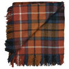 Prince of Scots Highland Tweed Pure New Wool Throw, Antique Buchanan