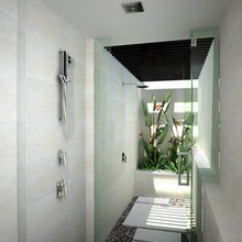 indoor/outdoor shower