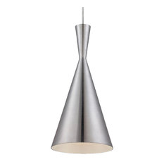 Bronx, 1-Light Pendant, Brushed Aluminum