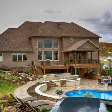 Back Exterior and Pool Deck