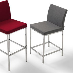Contemporary Aria Chrome Stool by sohoConcept - Bar Stools And Counter Stools