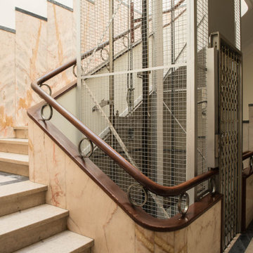 Residential Staircase with Metal Guard in Avenidas Novas
