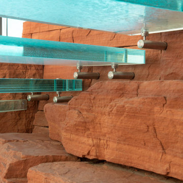 Impressive glass stair treads - ARIZONA, USA
