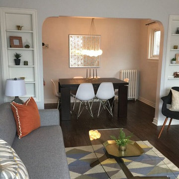 Partial Home Stage - Before + After - 375 O'Connor Drive, Toronto, Ontario