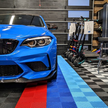 RACEDECK® Garage Flooring - Amazing Transformation in a Cool Home Garage
