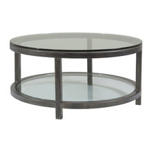 GLASS TOP COFFEE TABLES ROUND