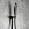 Modern Wall Mounted Shower System with Handheld Shower Pressure Balance Valve, Matte Black, 8"