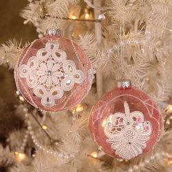 Lacework Ornaments (Set Of 4) - Christmas Ornaments