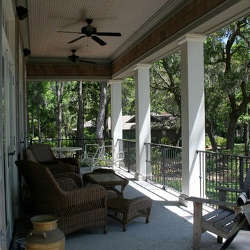 Elliott: Back porch with view of golf course