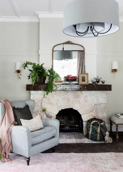 Eclectic Living Room by Lisa Burdus Interior Design
