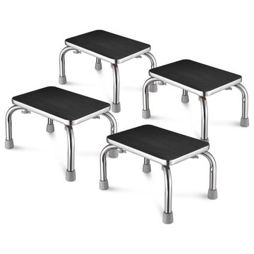 Medical Steel Step Stool Set of 4 Anti-Slip Platform Footstool for Seniors Kids