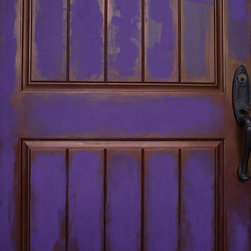 Faux Painted Lavender Doors - Front Doors