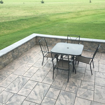 Stamped concrete patios