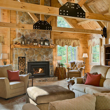 Log Homes & Cabins - Coventry Log Homes - Custom Craftsman