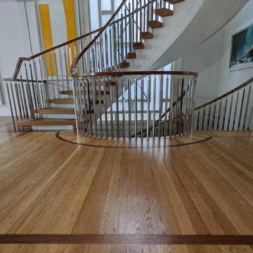Full Restoration of Art Deco Oak and Walnut Floor | W2 Hyde Park Square