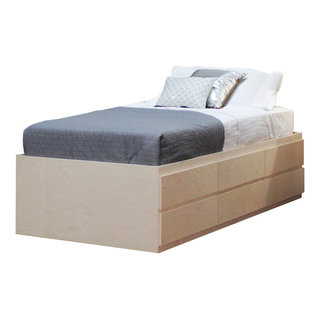 Twin Storage Bed, 6 Drawers - Transitional - Platform Beds - by Gothic  Furniture | Houzz