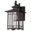 Louise Outdoor Wall Lantern, Oiled Bronze