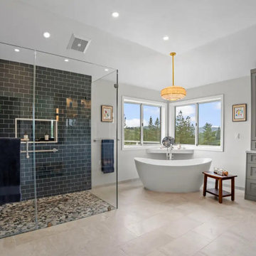 Transitional Primary Bathroom Remodel in Diablo, CA