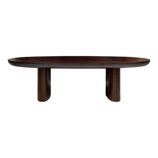 Oval Eucalyptus Coffee Table, Versmissen Durban, Medium - Transitional ...
