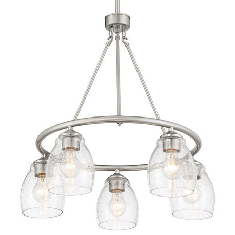 Minka Lavery 2435 Winsley 5 Light 24"W Vantage Ring Chandelier - Brushed Nickel