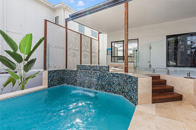This is an example of a modern pool in Brisbane.