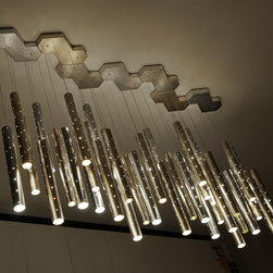 Heavy Rain. Large Light Drops. - Chandeliers