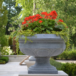 Solid Stone Planters and Urns - Garden Statues And Yard Art