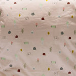 OYOY - Baby "Happy Summer" Bedding, Cotbed - Perfect for a little girls bedroom is this pale rose 100% cotton bed linen printed with the new 'happy summer' theme.