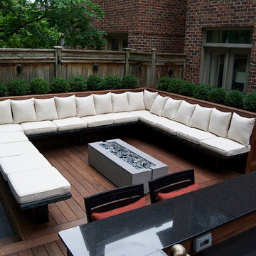 North York Custom Ipe Deck with Fire Table