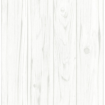 White Barnwood Peel & Stick Wallpaper